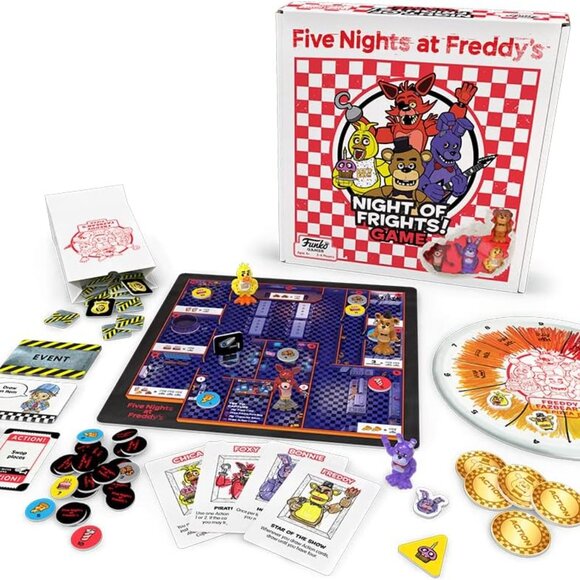 3/$55❤️Funko Five Nights At Freddy's NIGHT OF FRIGHTS! Board Game +4 Minifigures - Picture 7 of 16